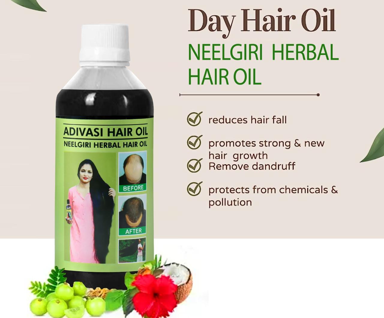 Adivasi Neelgiri Herbal Hair Oil 125ml Each (Pack of 2)