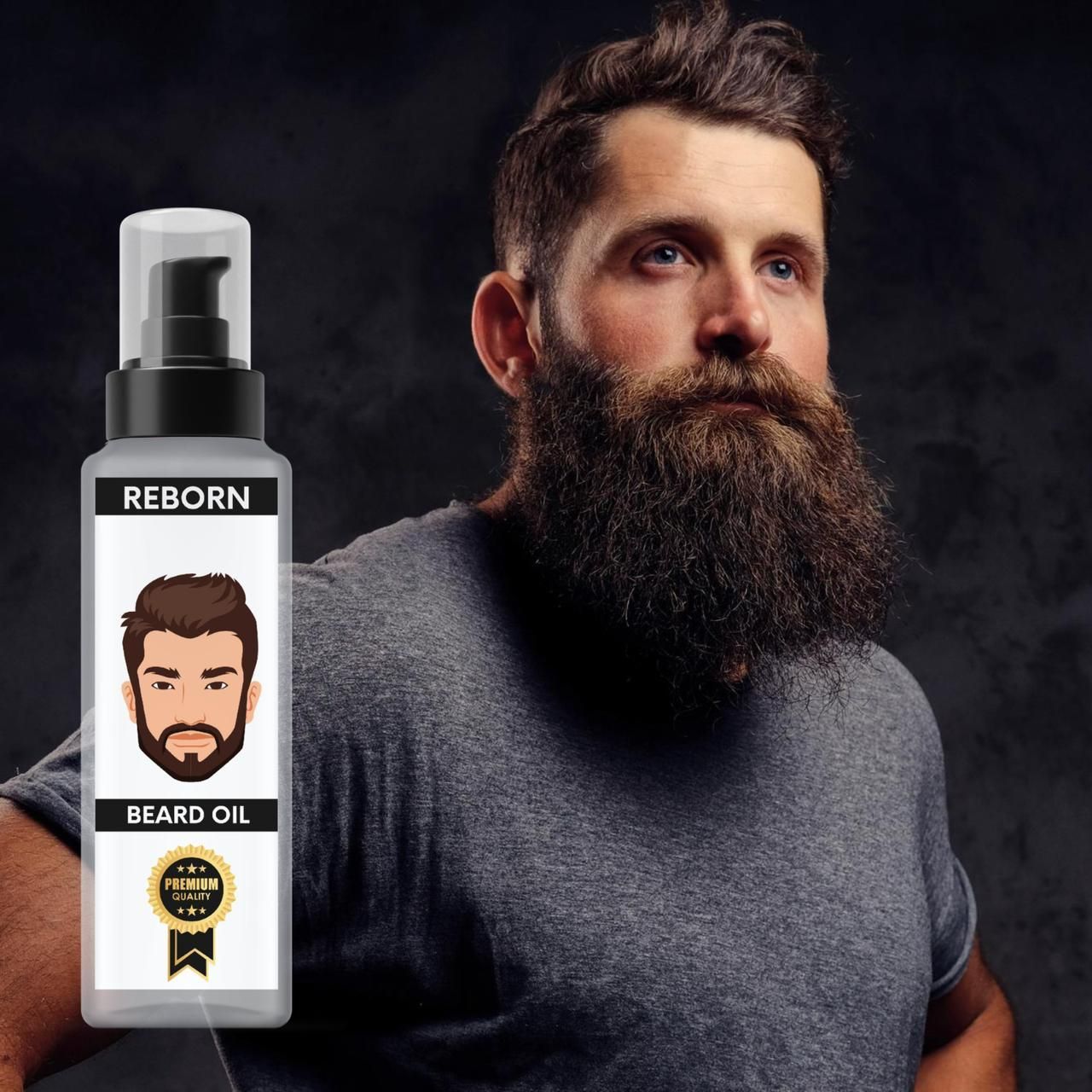 Reborn Beard Oil 100ml - Nourish and Revitalize Your Beard (Pack of 2)