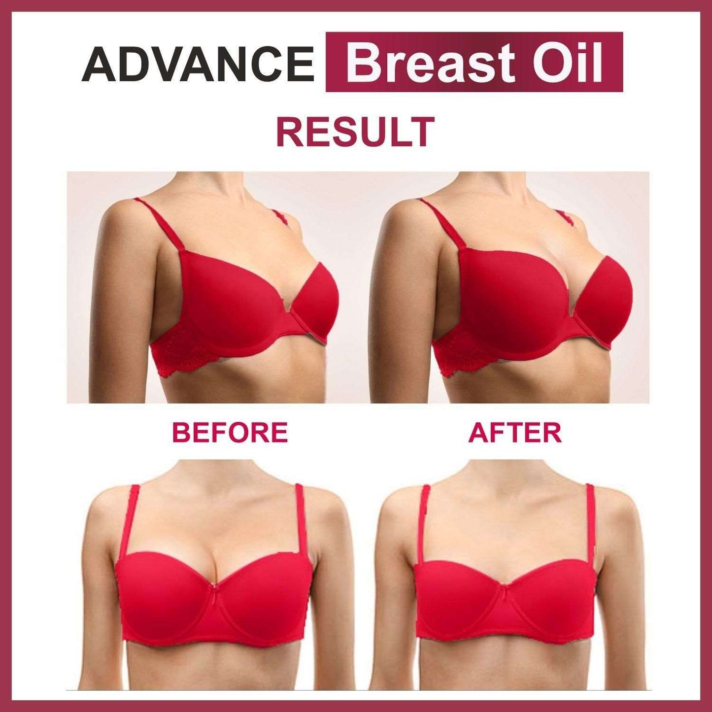 Oilanic Natural B 36 Plus Breast Enlargement Oil- For Firming, Lifting Up, Tightening, Reshaping & Breast Massage Combo Pack of 2 Bottles of 30 ml (60 ml)