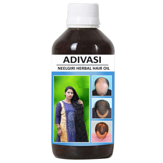 Adivasi Neelgiri Herbal Hair Oil  For Faster Hair Growth and Healthy Hair Pack of 2