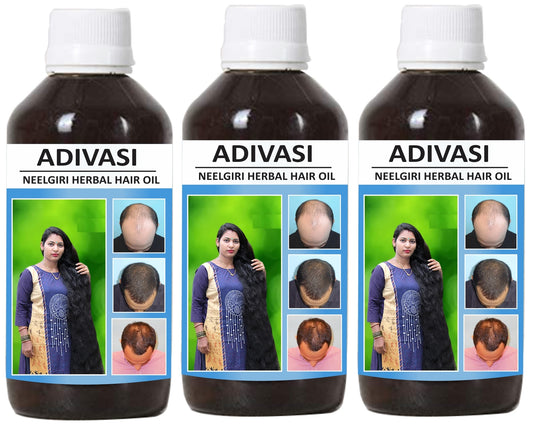 Adivasi Neelgiri Herbal Hair Oil 125ML (Pack of 3)