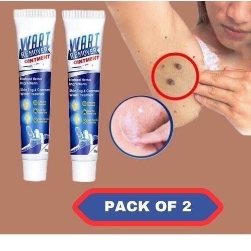 WartsOff Instant Blemish Removal Cream Warts Off Instant Blemish Removal Cream 20 g Wart Remover Ointment for All Skin Types (Pack of 2)