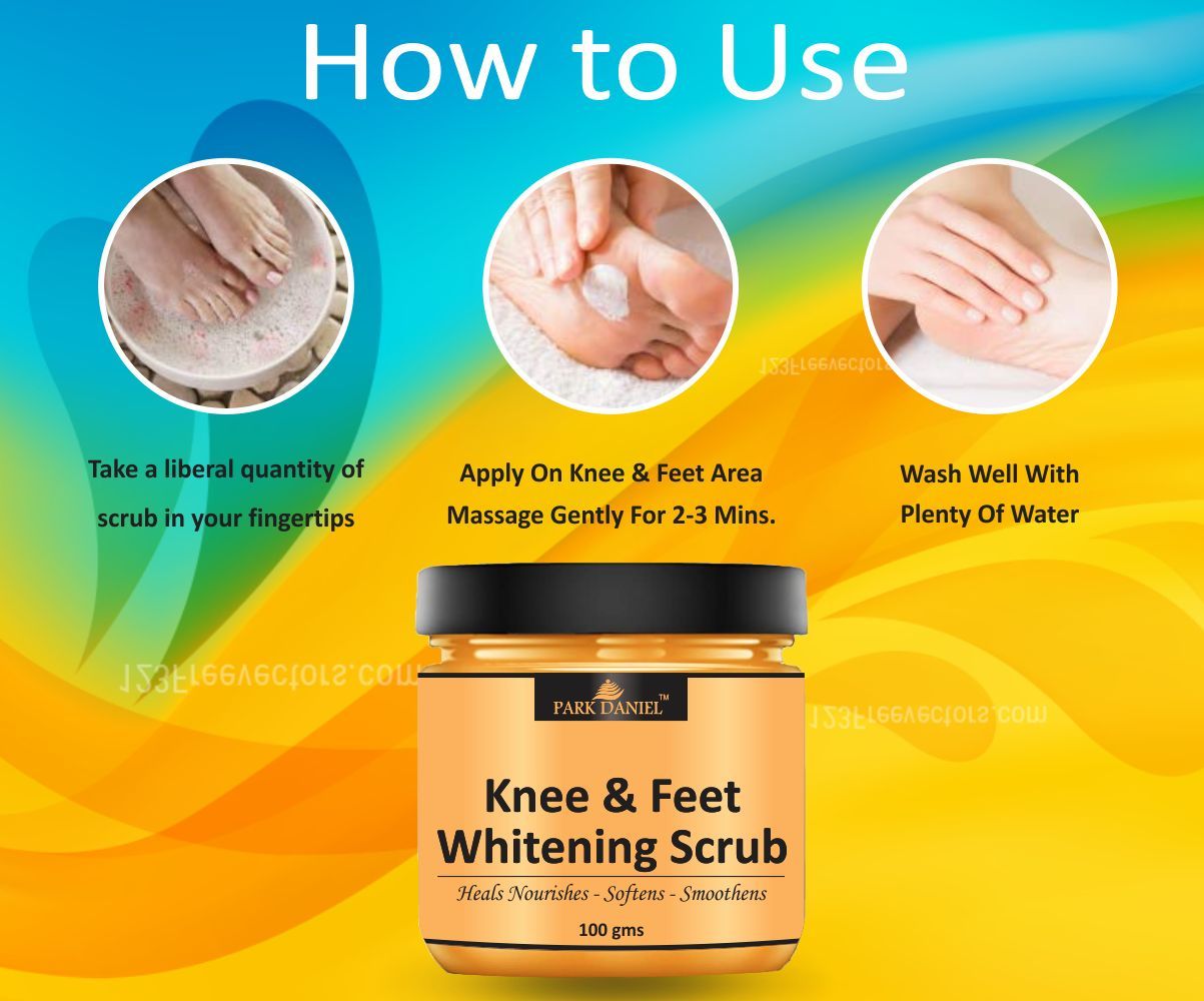 Park Daniel Knee and Feet Whitening Scrub | Body & Facial Cleaning Scrub Skin Polishing 100 Grams