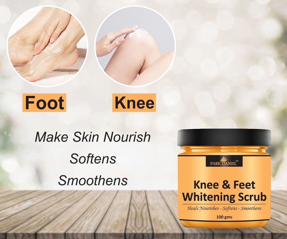 Park Daniel Knee and Feet Whitening Scrub | Body & Facial Cleaning Scrub Skin Polishing 100 Grams