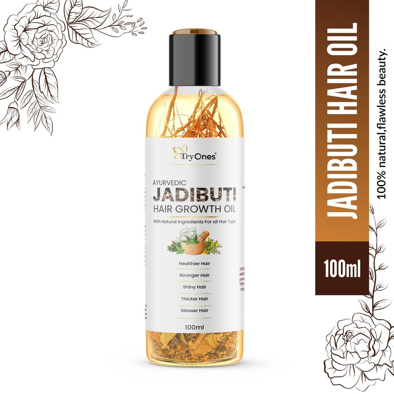 TryOnes Ayurvedic Jadibuti Hair Growth Oil 100ml(Pack Of 1)