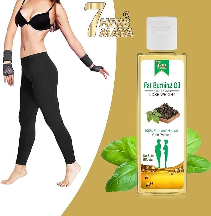 7Herbmaya Fat Burning Oil, Slimming oil, Fat Burner, Anti Cellulite & Skin Toning Slim Oil