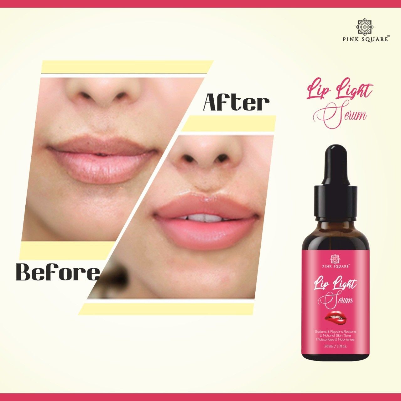 Premium  Lip Light Serum Oil - For Glossy & Shiny Lips with Moisturizing Effect  30ml