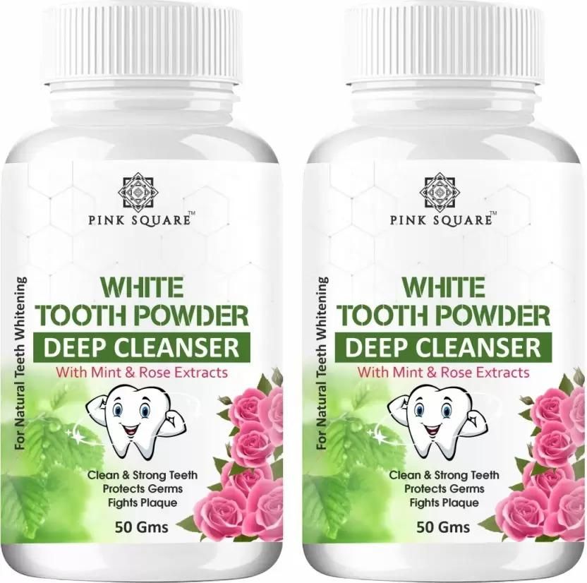 Organic Teeth Whitening White Tooth Powder (50 Gm)